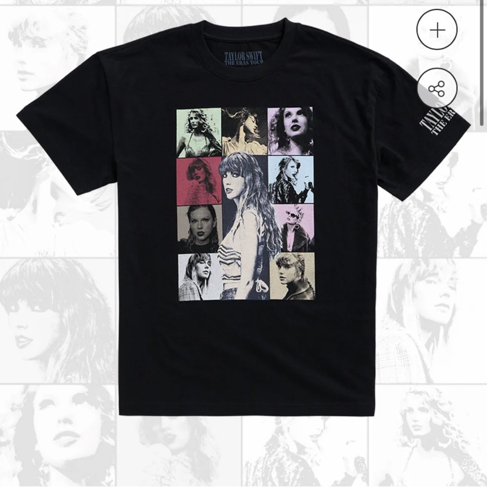 Brand New Taylor Swift Eras Tour Black T Shirt